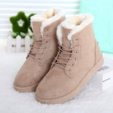 Fashion warm snow boots 2017 heels winter boots new arrival women ankle boots women shoes