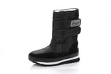 2017 NEW! Warm Solid Anti-Slip Snow Boots Women Waterproof Female Winter Boots Thermal Shoes Botas Mujer Plataforma Black&White