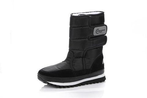 2017 NEW! Warm Solid Anti-Slip Snow Boots Women Waterproof Female Winter Boots Thermal Shoes Botas Mujer Plataforma Black&White