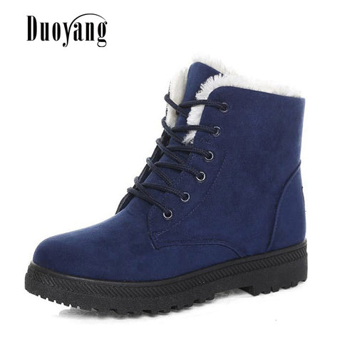 Women boots 2016 new arrival women winter boots warm snow boots fashion heels ankle boots for women shoes
