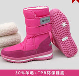 2017 NEW! Warm Solid Anti-Slip Snow Boots Women Waterproof Female Winter Boots Thermal Shoes Botas Mujer Plataforma Black&White